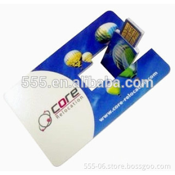 Factory price promotional gift credit card pendrive rotate flash drive USB with free package